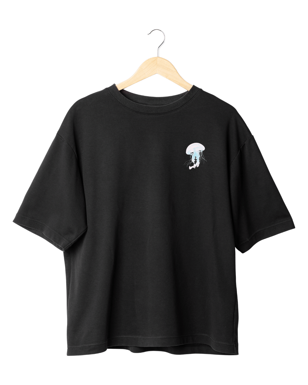 Believe Ocean Jellyfish Aesthetic Graphic Oversized T-Shirt