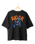 Rider Off-Road Biker Graphic Oversized T-Shirt