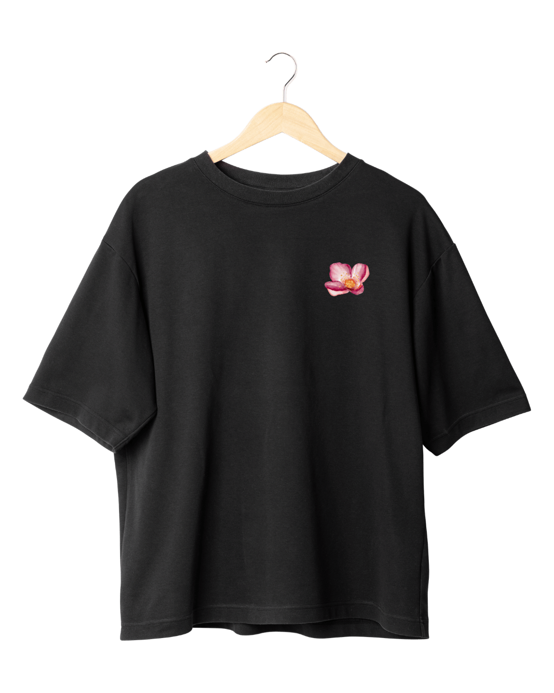 Trust The Process Aesthetic Floral Graphic Oversized T-Shirt
