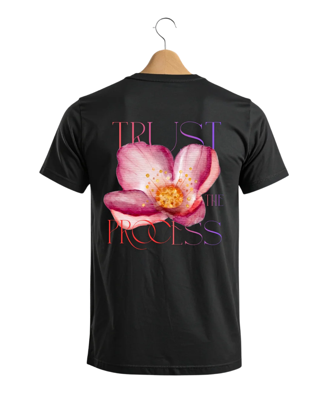 Trust The Process Aesthetic Floral Graphic T-Shirt
