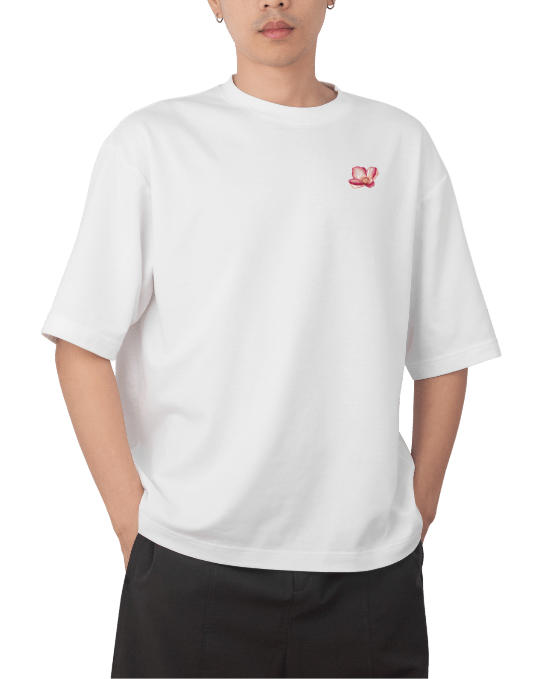 Trust The Process Aesthetic Floral Graphic Oversized T-Shirt