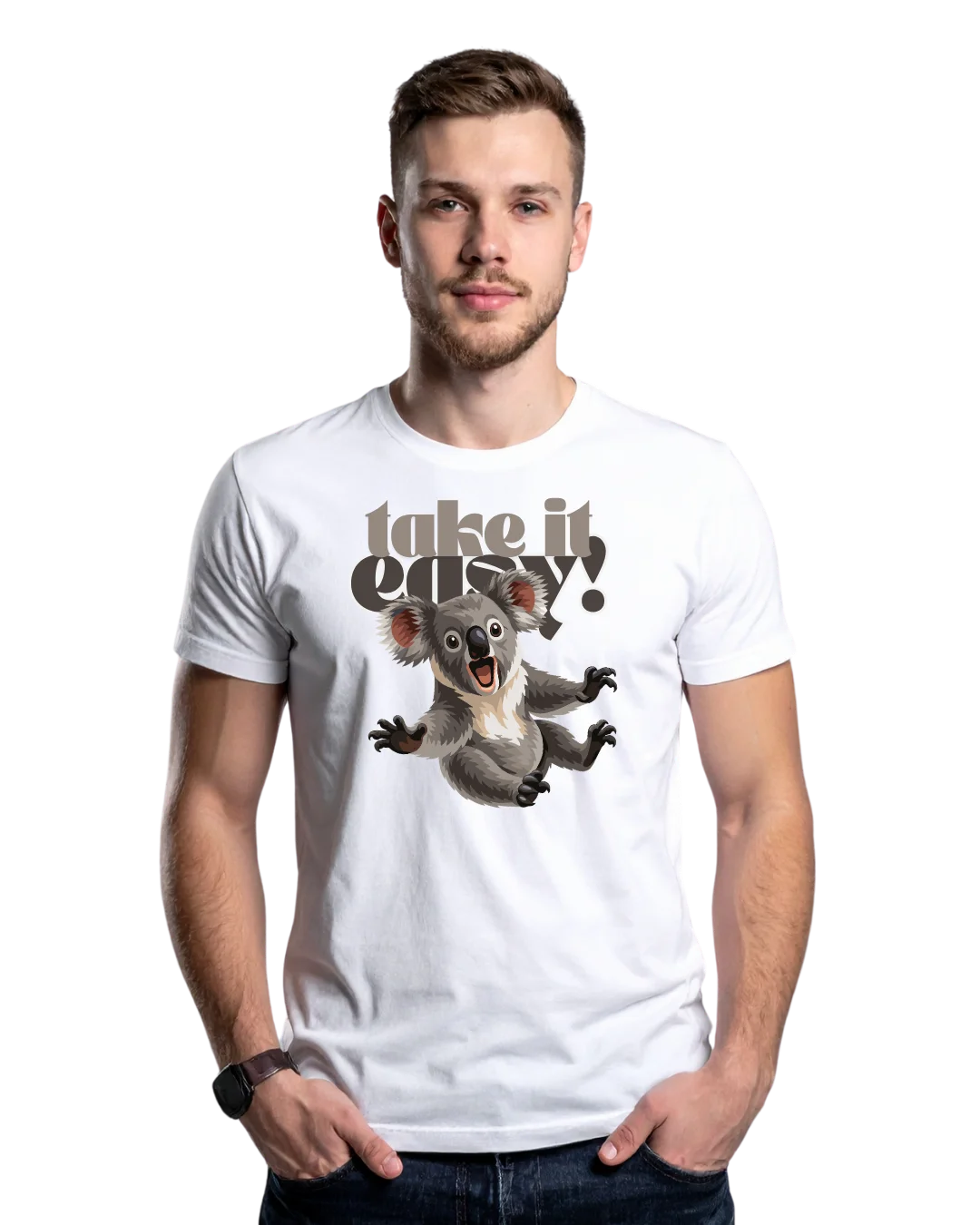 Take It Easy Koala Bear Graphic T-Shirt