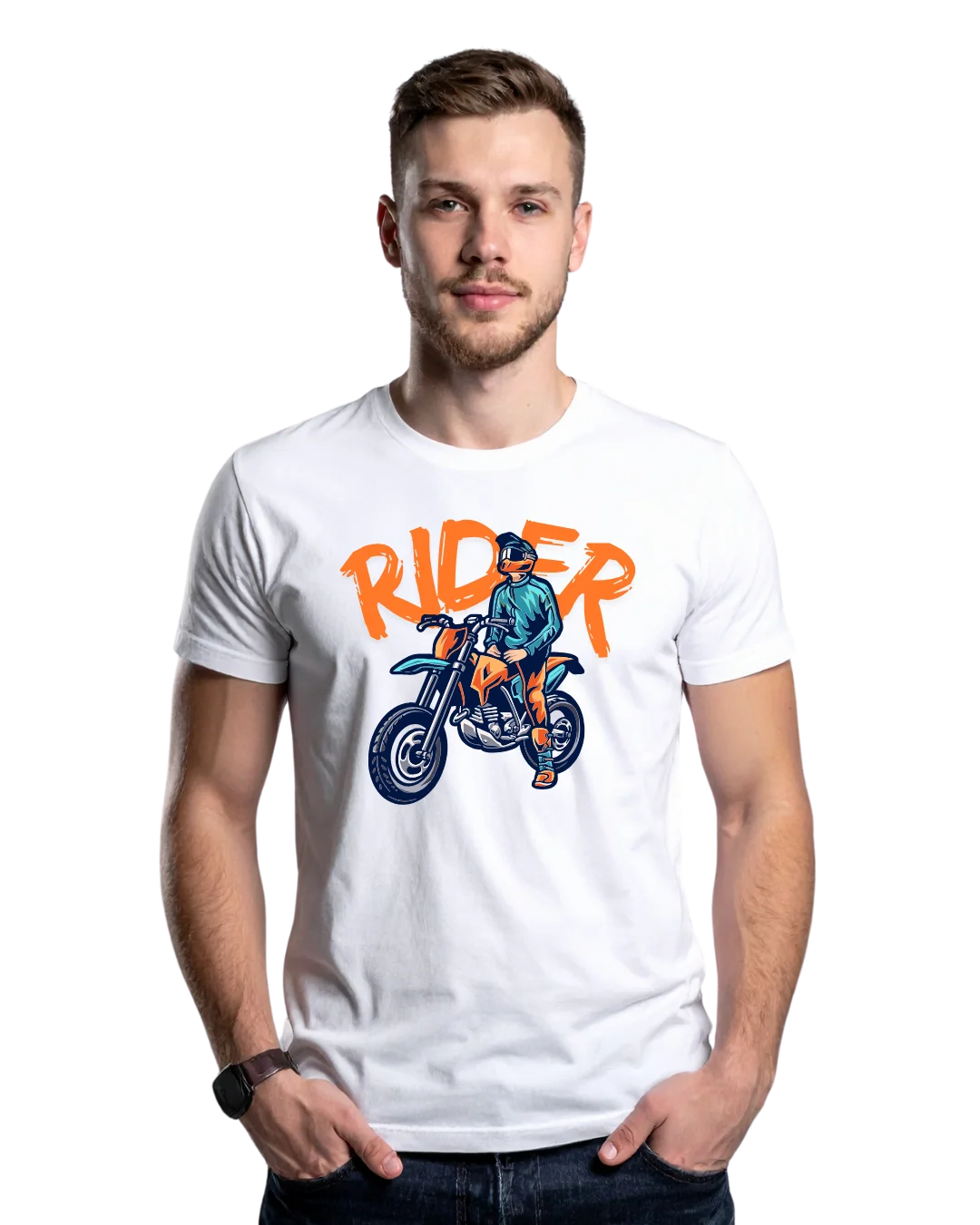 Rider Off-Road Biker Graphic T-Shirt