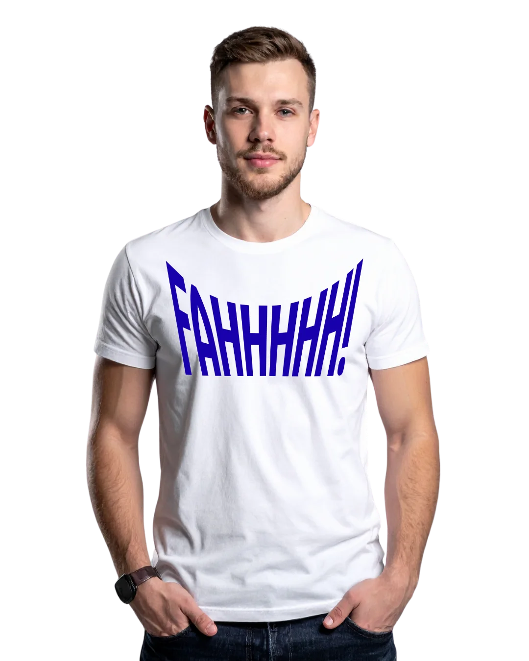 FAHHHHHH Sarcastic Typography Graphic T-Shirt