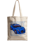 Sport Car Race to Victory Automotive Graphic Canvas Tote Bag | Codeblinks