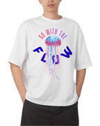 Go With The Flow Neon Jellyfish Graphic T-Shirt