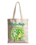 Rick and Morty Green Portal Sci-Fi Graphic Canvas Tote Bag | Codeblinks