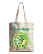 Rick and Morty Green Portal Sci-Fi Graphic Canvas Tote Bag | Codeblinks