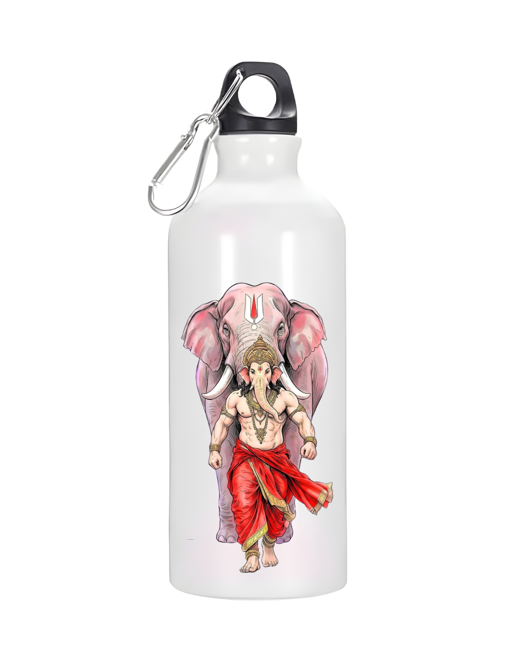 Warrior Lord Ganesha Divine Strength Aluminium Sipper Bottle | Codeblinks