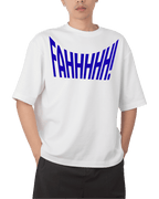 FAHHHHHH Sarcastic Typography Graphic Oversized T-Shirt