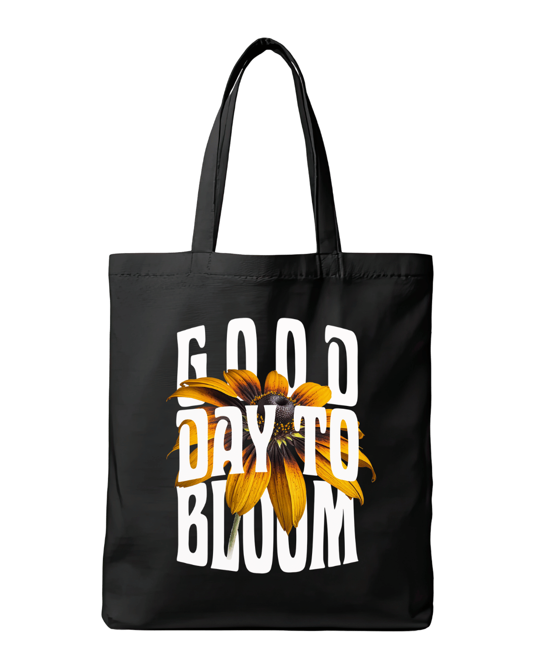 Good Day To Bloom Sunflower Aesthetic Graphic Canvas Tote Bag | Codeblinks