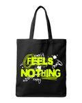 Feels Nothing Grunge Graffiti Typography Graphic Canvas Tote Bag | Codeblinks