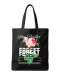 Stay Positive Floral Rose Graphic Canvas Tote Bag | Codeblinks