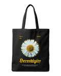 Serendipity Daisy Floral Aesthetic Graphic Canvas Tote Bag | Codeblinks