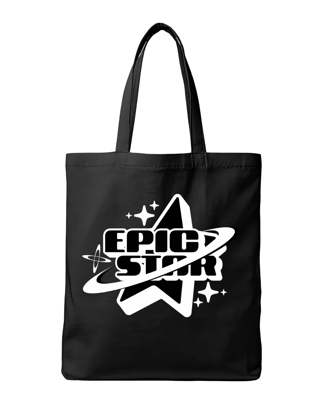 Epic Star Y2K Cosmic Graphic Canvas Tote Bag | Codeblinks