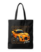 Sport Car Race to Victory Automotive Graphic Canvas Tote Bag | Codeblinks