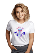 Go With The Flow Neon Jellyfish Graphic T-Shirt