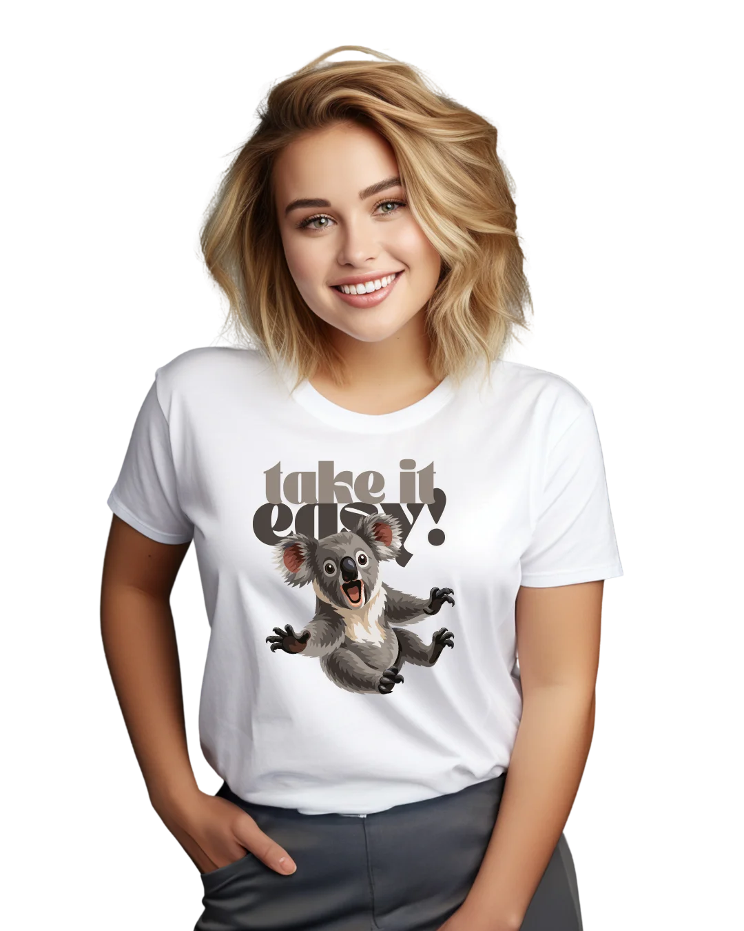 Take It Easy Koala Bear Graphic T-Shirt