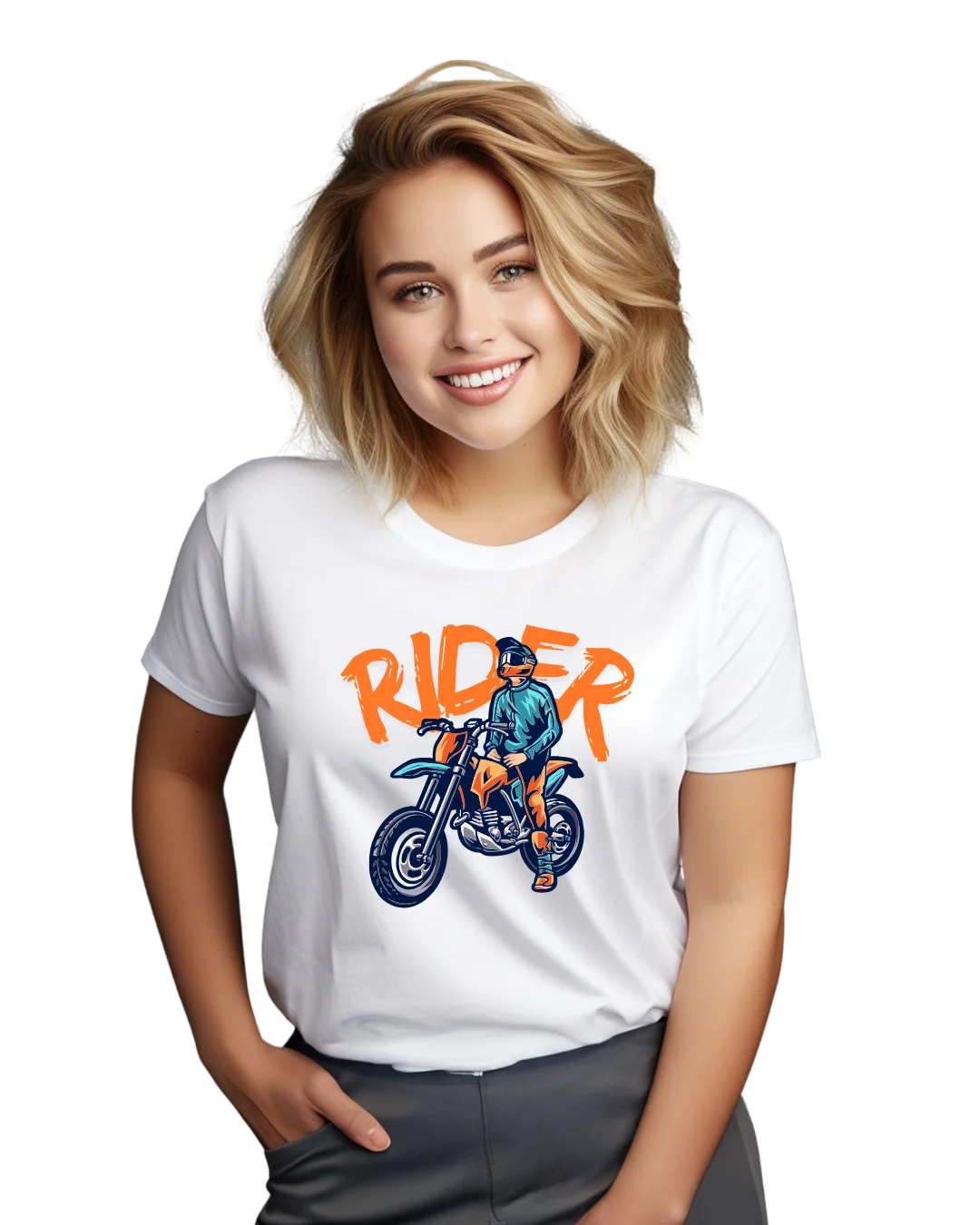 Rider Off-Road Biker Graphic T-Shirt