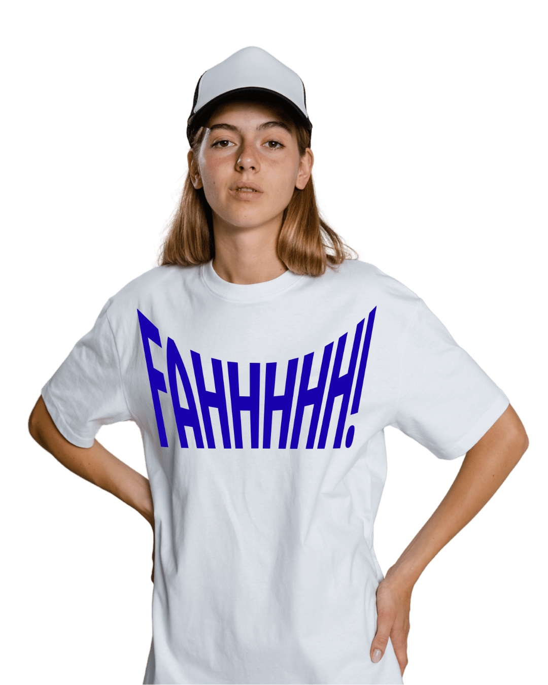 FAHHHHHH Sarcastic Typography Graphic Oversized T-Shirt