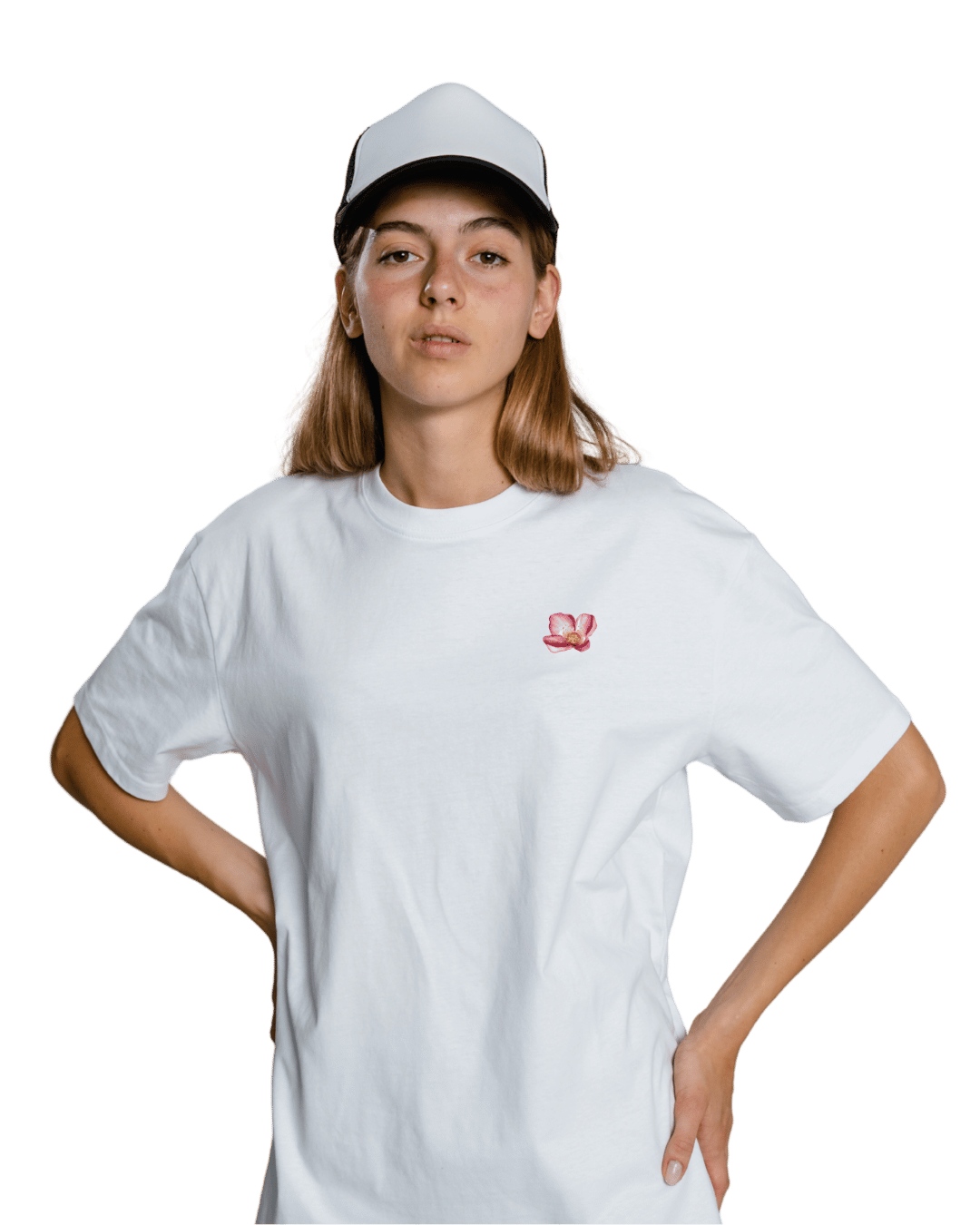 Trust The Process Aesthetic Floral Graphic Oversized T-Shirt