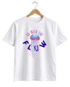 Go With The Flow Neon Jellyfish Graphic T-Shirt