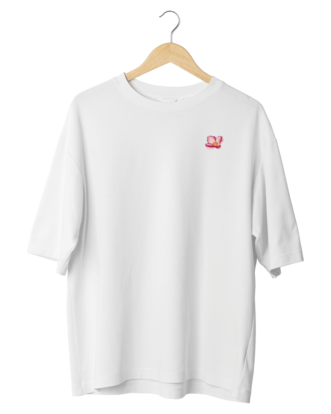 Trust The Process Aesthetic Floral Graphic Oversized T-Shirt