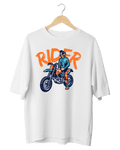 Rider Off-Road Biker Graphic Oversized T-Shirt