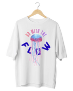 Go With The Flow Neon Jellyfish Graphic T-Shirt
