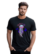 Go With The Flow Neon Jellyfish Graphic T-Shirt