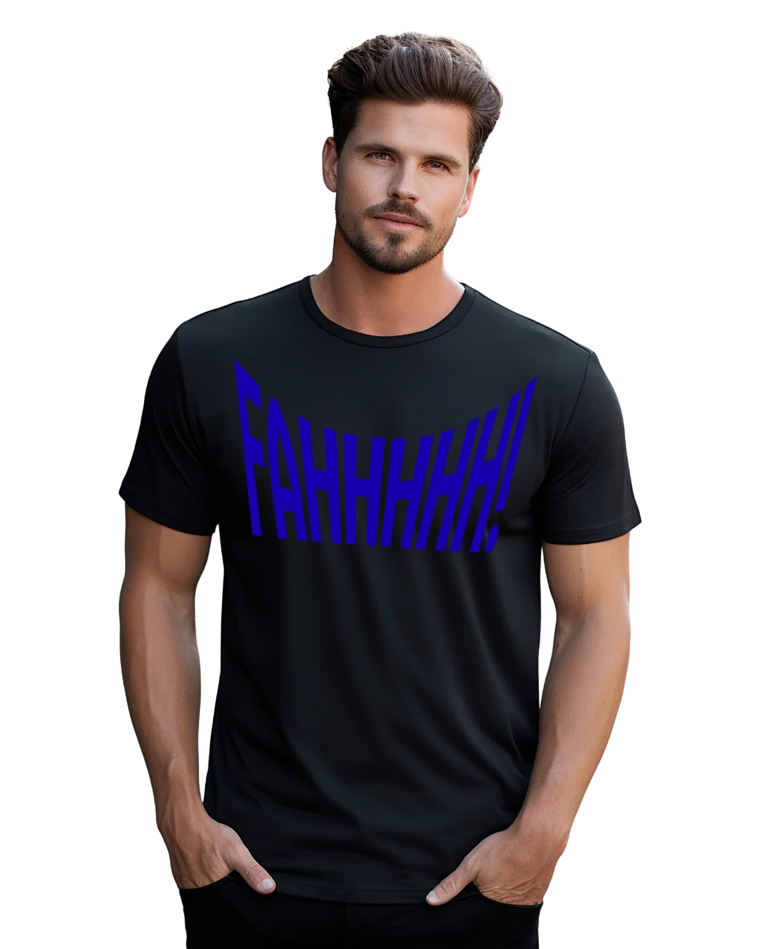 FAHHHHHH Sarcastic Typography Graphic T-Shirt