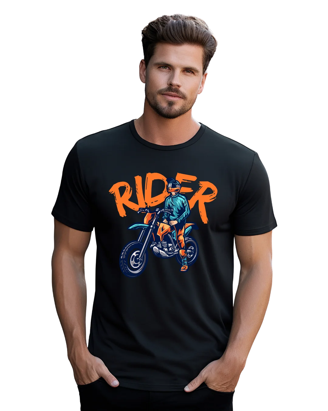 Rider Off-Road Biker Graphic T-Shirt