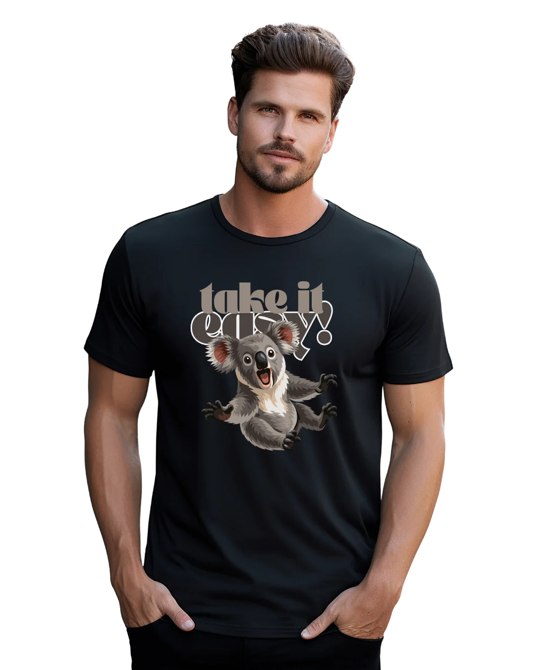 Take It Easy Koala Bear Graphic T-Shirt
