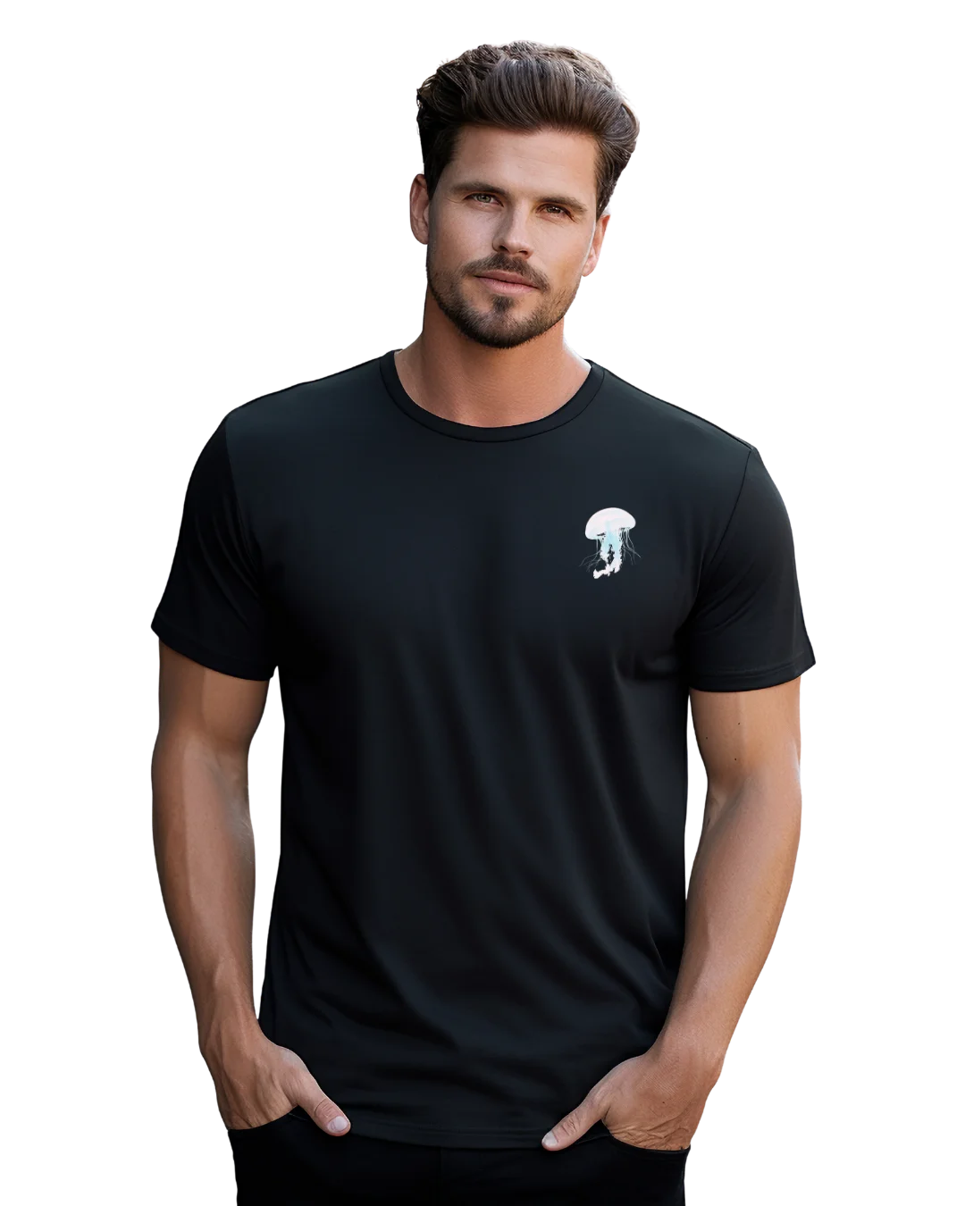 Believe Ocean Jellyfish Aesthetic Graphic T-Shirt