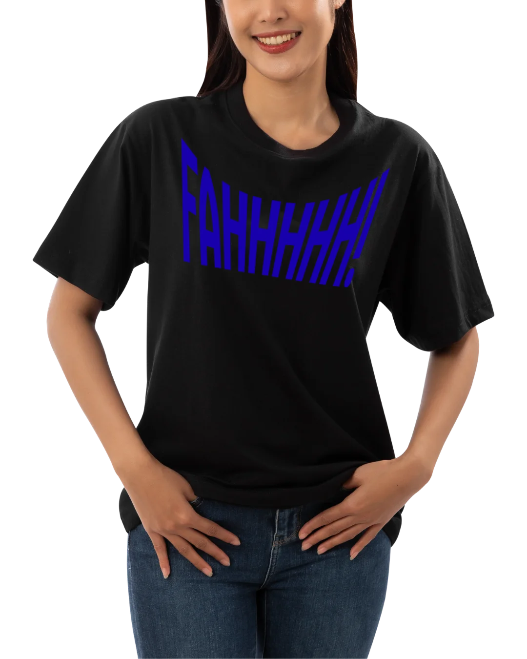 FAHHHHHH Sarcastic Typography Graphic T-Shirt