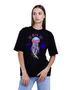 Go With The Flow Neon Jellyfish Graphic T-Shirt