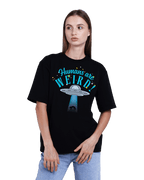 Humans Are Weird UFO Graphic Oversized T-Shirt