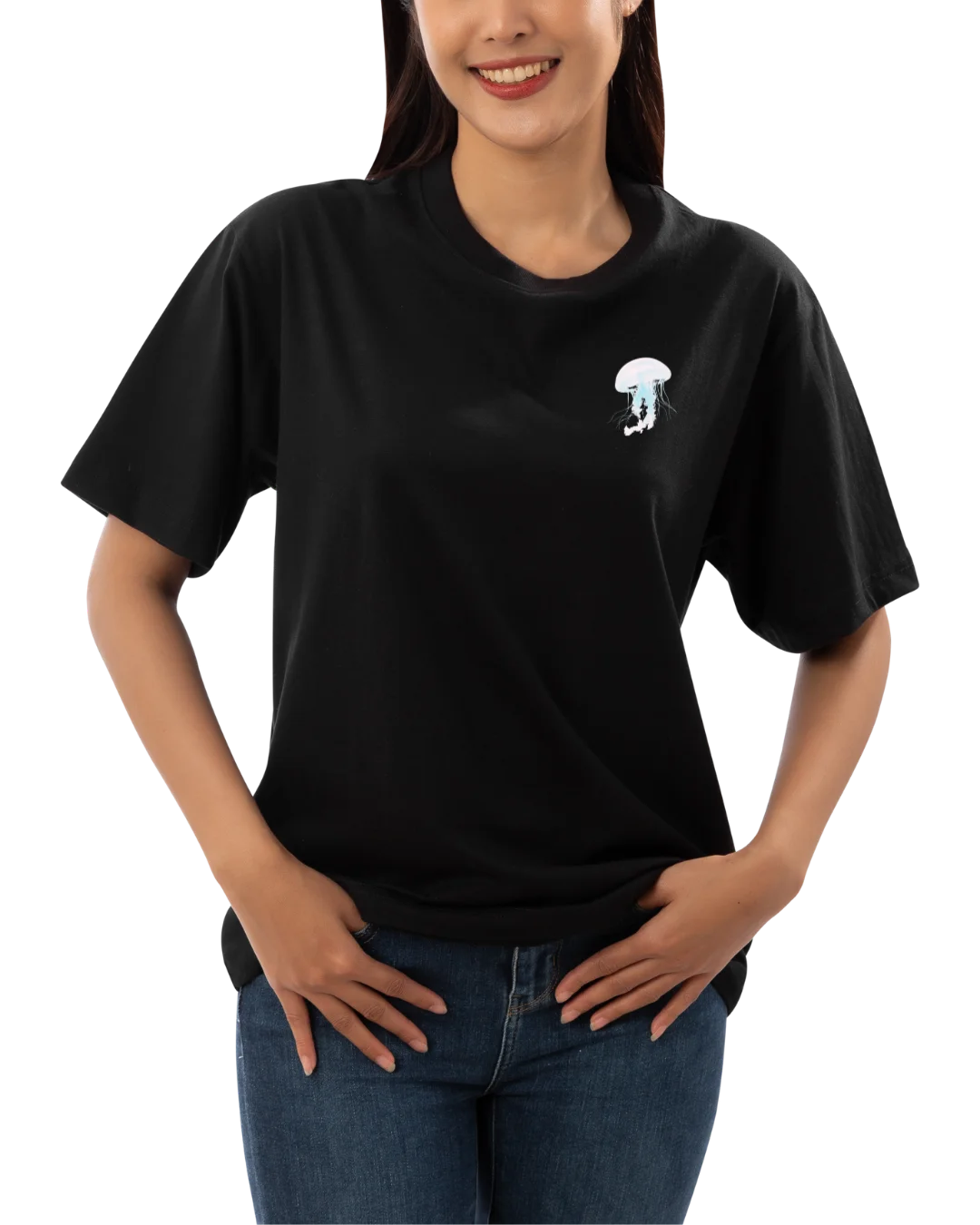Believe Ocean Jellyfish Aesthetic Graphic T-Shirt